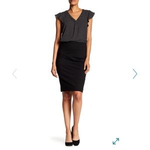Philosophy Hidden Zip Midi Skirt